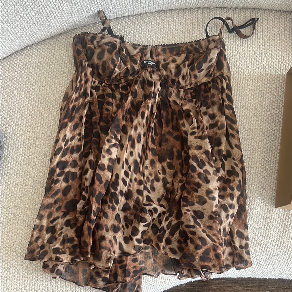 SKIMS x Dolce & Gabbana Leopard Babydoll Medium M